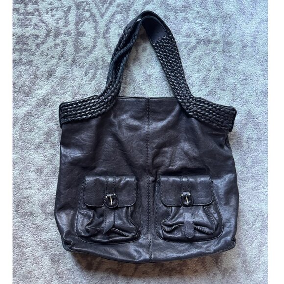 HOBO International Black Leather Hobo Bag - Picture 1 of 9